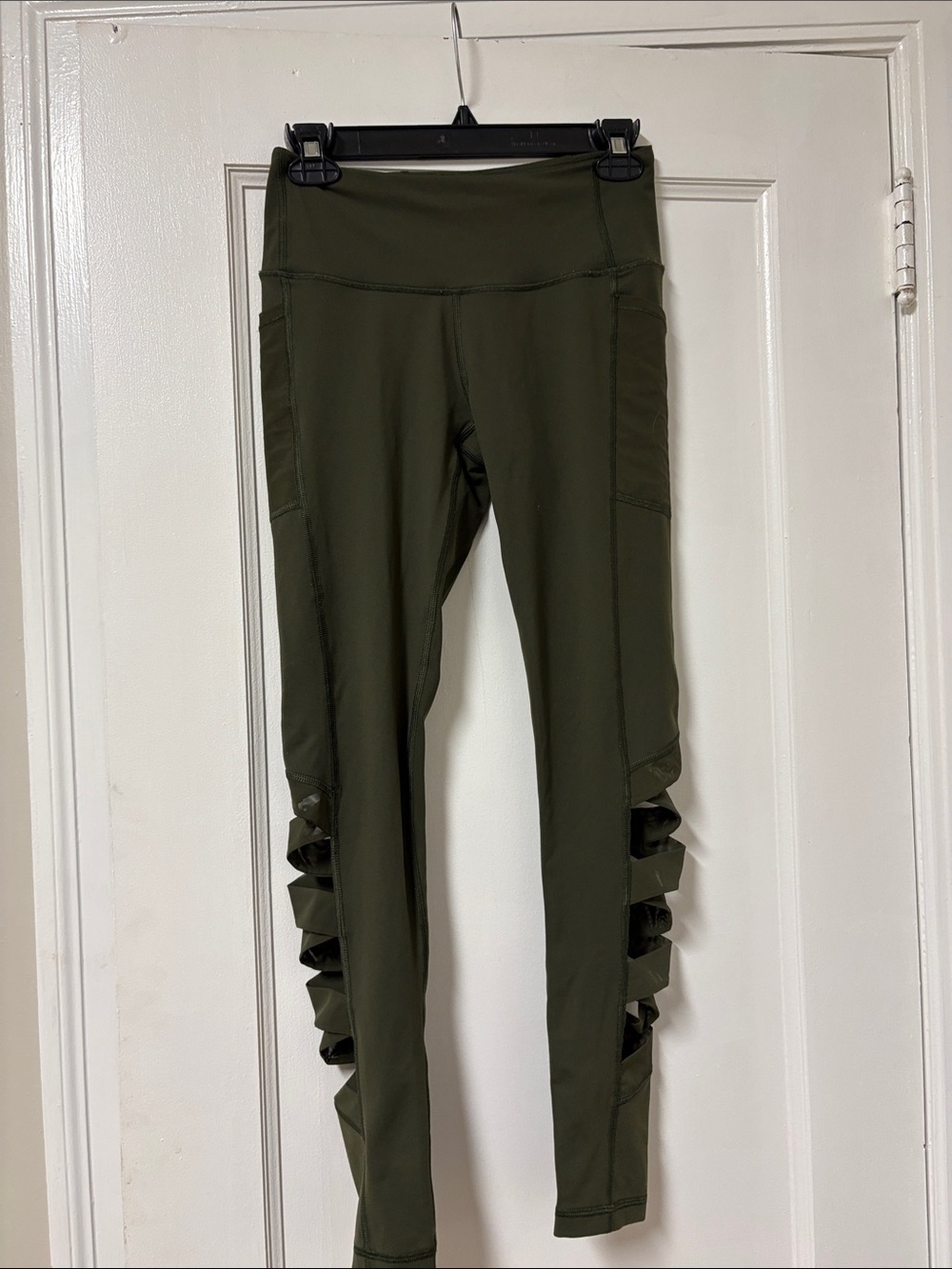 Victoria's Secret Olive Green Cutout Leggings